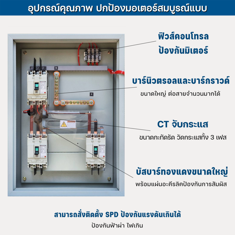 ตู้MDB DB106 63A 230/400V 3เฟส4สาย 50kVA 30/100A 5/100A
